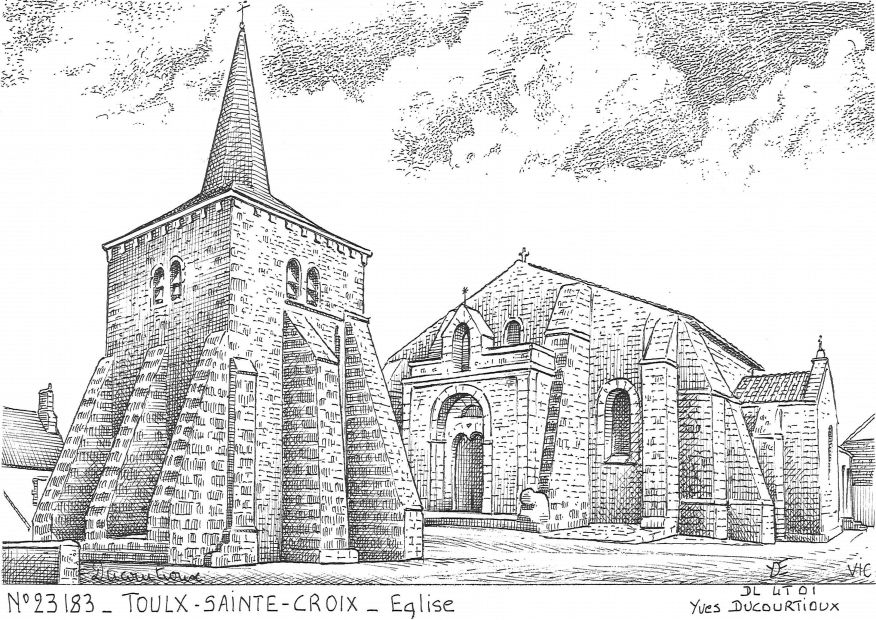 N 23183 - TOULX STE CROIX - église